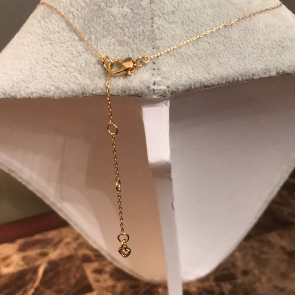 🆕 Kate Spade Gold Tone Mini Pendant, initial “T” - Picture 6 of 11